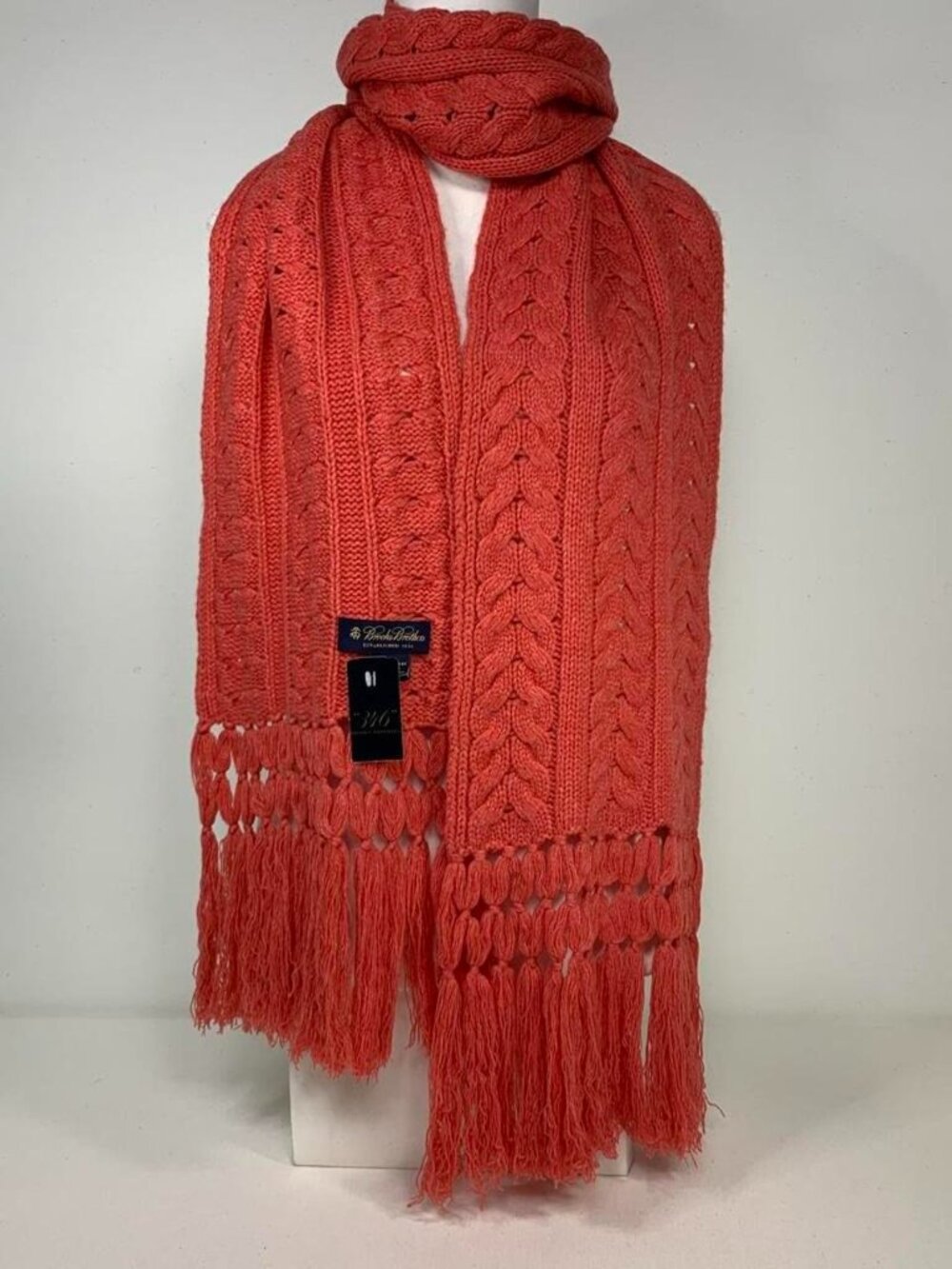 Brooks Brothers Women's Orange and Pink Scarf-wraps